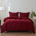 Simple&Opulence French Linen Duvet Cover Set - Queen Size(88' X 92')- 3 Pieces (1 Comforter Cover,2 Pillowcases)- Natural Flax