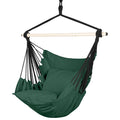 Highwild Hammock Chair Hanging Rope Swing - Max 500 Lbs - 2 Cushions Included - Steel Spreader Bar with Anti-Slip Rings - for An
