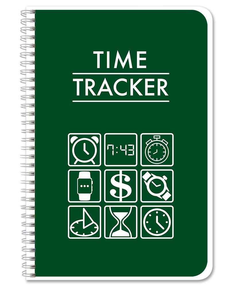 Bookfactory Time Tracker Notebook/Work Hours Log Book/Business Time Tracking Log Book/Time Management Logbook - 100 Pages, 6' X