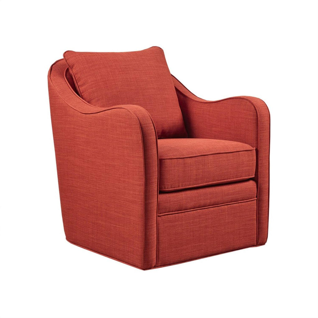 Madison Park Transitional Brianne Brianne Swivel Chair with Orange MP103-1144
