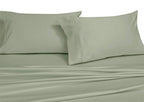 Royal Hotel Bedding Solid Sage 250-Thread-Count 4Pc King Bed Sheet Set 100-Percent Cotton, Superior Percale Weave, Crispy Soft,