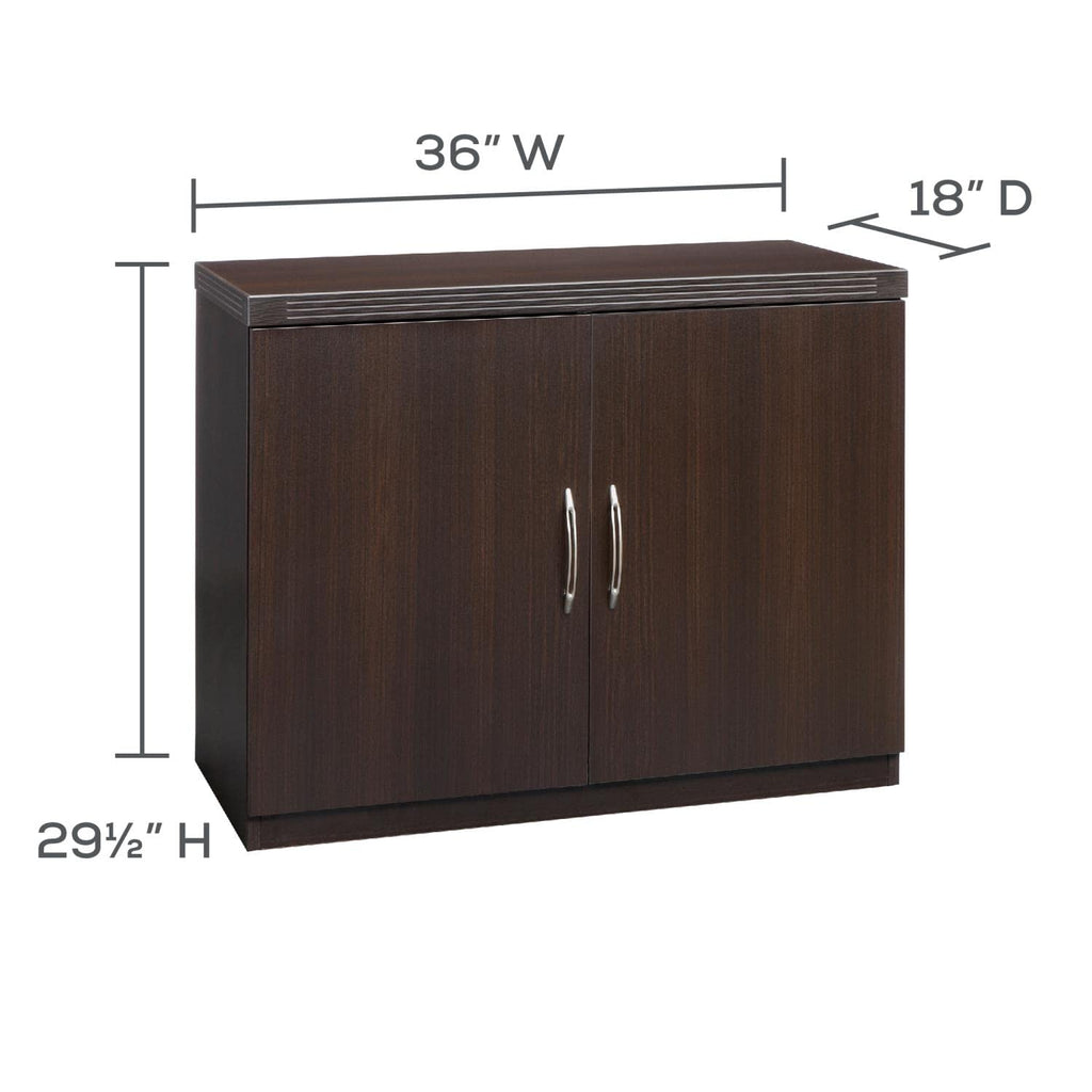 Mayline Ascldc Aberdeen Cabinet, Mocha Laminate