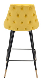 Zuo Piccolo Counter Stool Yellow
