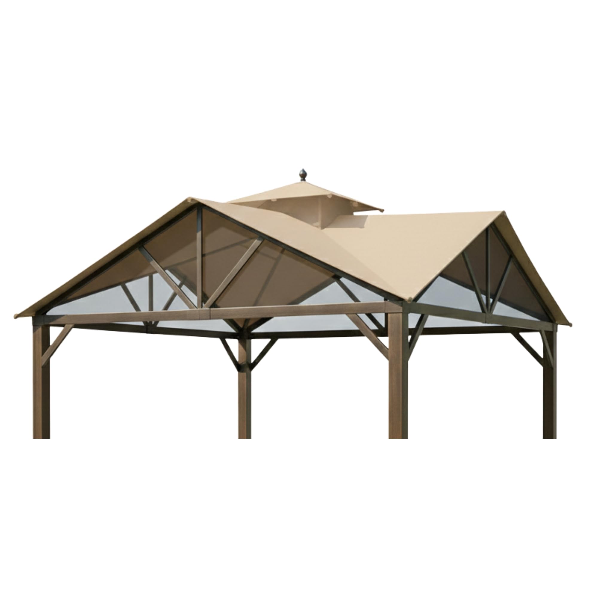 Garden Winds Reinforced RipLock 350 Replacement Canopy Top Cover Compatible with Style Selection Pitched Roof 10' x 10' Gazebo M