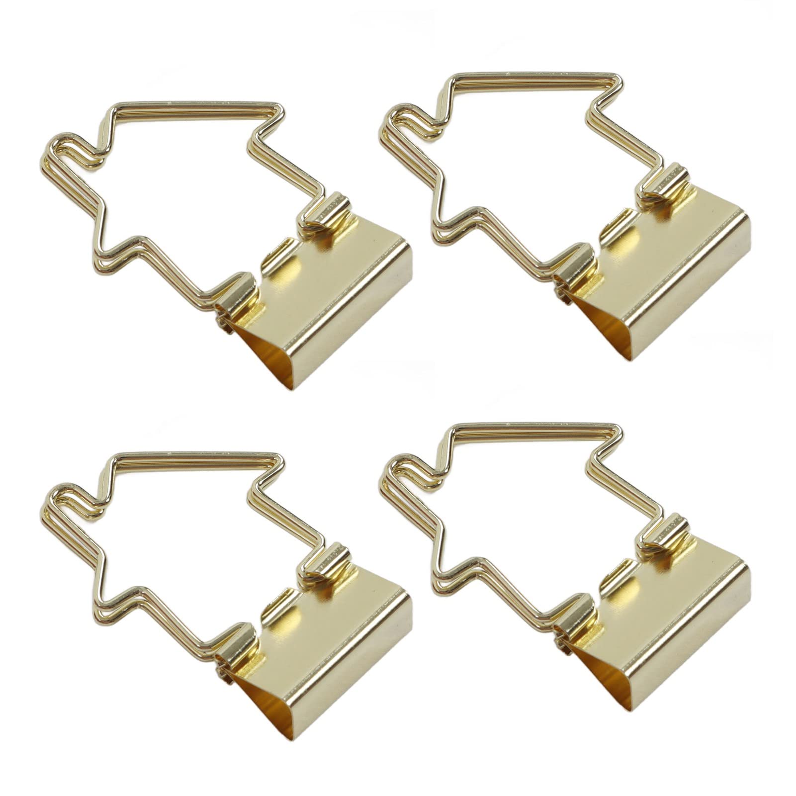 Paper Clamps, Portable Clips Cute Special Shaped Electroplated With Storage Box For File Storage House Shaped Handle