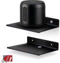 OrganizeMee Metal Small wall mounted shelves,Bluetooth speaker,WiFi camera stand corner floating shelf for living room & bedroo