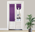 Pi Side Door Curtain 2 Panels,Thermal Insulated Privacy Tie Up Blackout Small Window Covering For Front Door 40 Inches Long (W12Xl40-2Pc,Royal Purple)