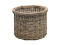 KOUBOO Rattan Log & Storage Basket Large Firewood Holder Gray Brown