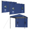 Kampkeeper Instant 10X10 Canopy Sidewalls With 4 Pockets For Pop Up Canopy Frame, 2Pack Sunwalls Fit 10' Outdoor Canopies With S