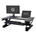 Ergotron – Workfit-T Standing Desk Converter, Dual Monitor Sit Stand Desk Riser For Tabletops – 35 Inch Width, Black
