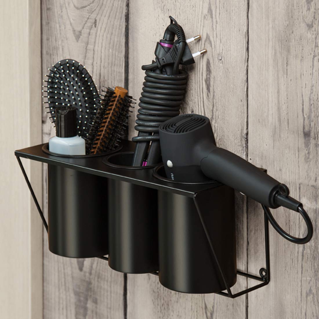 J JACKCUBE DESIGN Hair Dryer Holder Hair Styling Product Care Tool Organizer Bath Supplies Accessories Tray Stand Storage Bathro