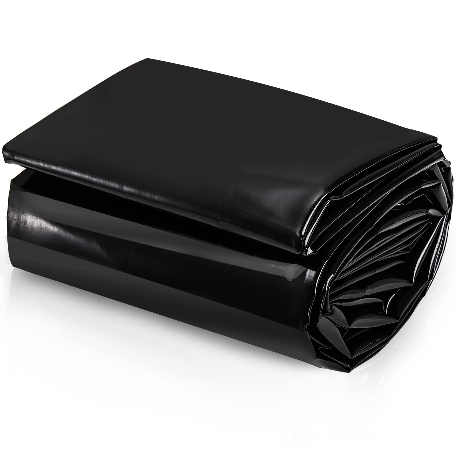 Yarlung 10X13 Feet Pond Liner, 20 Mil Fish Pond Mat Black Hdpe Pond Liner For Waterfall, Garden Fountains, Water Features