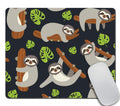 Amcove Funny Sloth Mouse Pad, Sloth On The Branch Mouse Pad,Office Desk Accessories, Leaves And Cute Sloth Presents For Her, Off