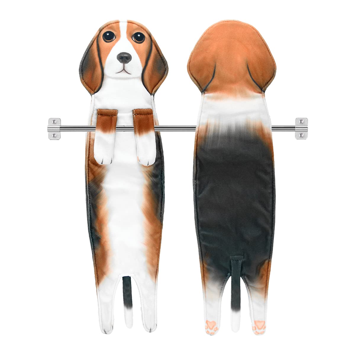 POSHGRAND Beagle Funny Hand Towels for Bathroom Kitchen Decor Dog Towel Decorative Hanging Washcloths Face Towels Super Absorben