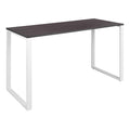 Flash Furniture Kimberly Modern Commercial Grade Desk Industrial Style Computer Desk Sturdy Home Office Desk - 55" Length (Rustic Gray)