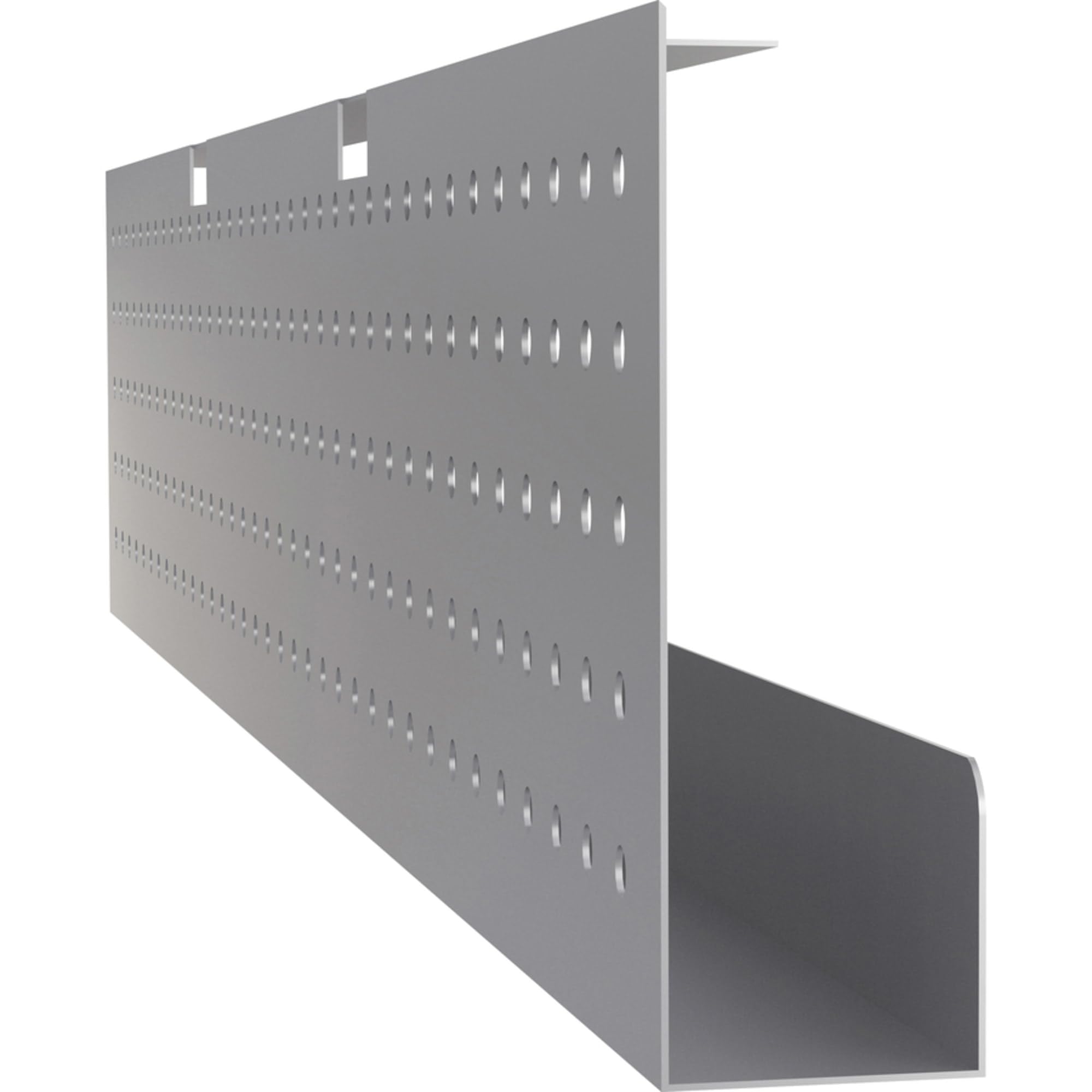 Lorell LLR61633 Training Table Steel Silver Modesty Panel