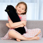Miaohaha Long Plush Black Cat Toy Kids Plush Toy Pillow Hugging Pillow Cute Plush Cat Stuffed Animal Toy Gift For Kids(Black, 50