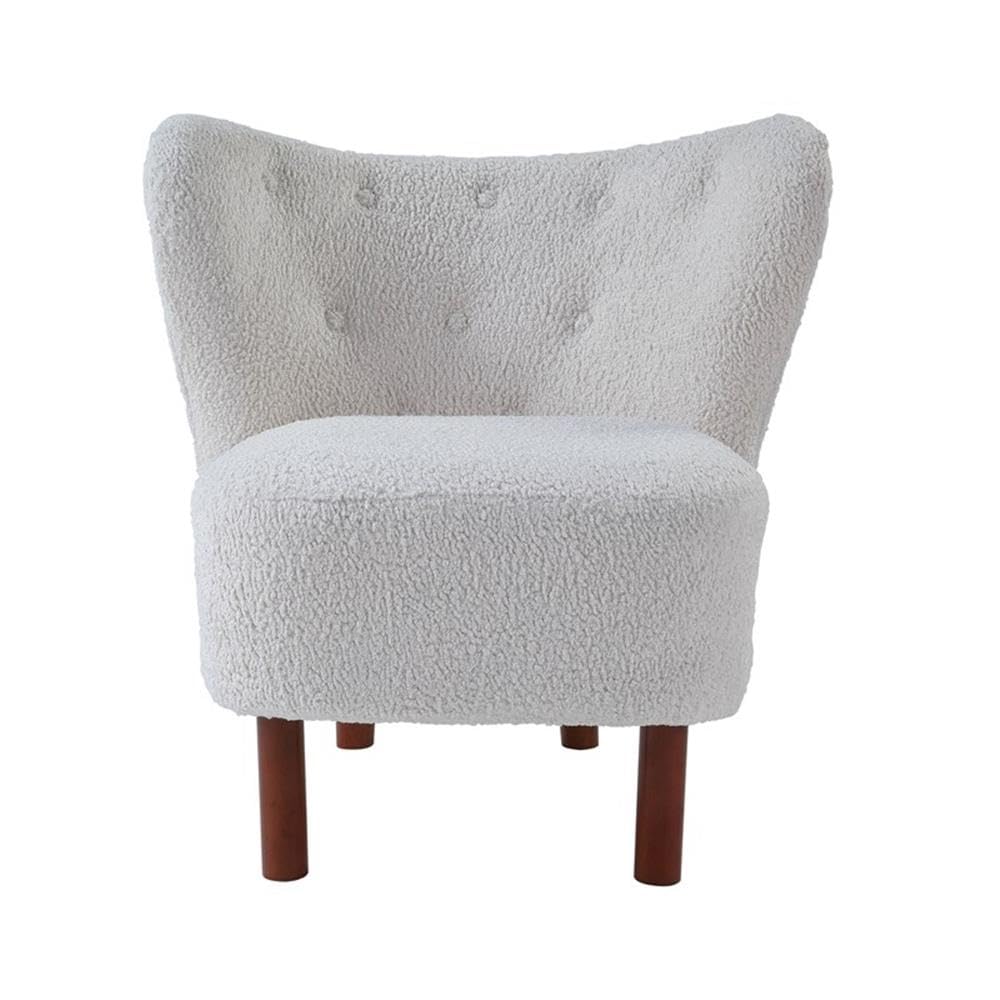 Acme Zusud Accent Chair in White Teddy Sherpa