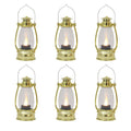 Reperla Mini Lanterns 6 Pcs LED Small Lanterns Indoor Golden Lanterns Decorative Outdoor Hanging Lantern Decorative Candle Lante