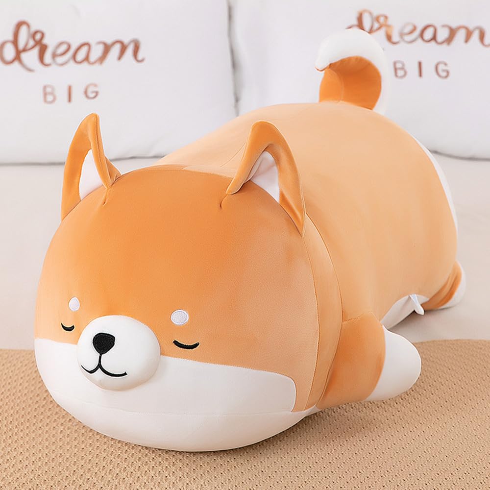 MIAOHAHA Plush Shiba Inu Toy Pillow Stuffed Animal Dog Akita Plush Pillow Toy Hugging Pillow for Kids and Girls(35cm/13.7in)