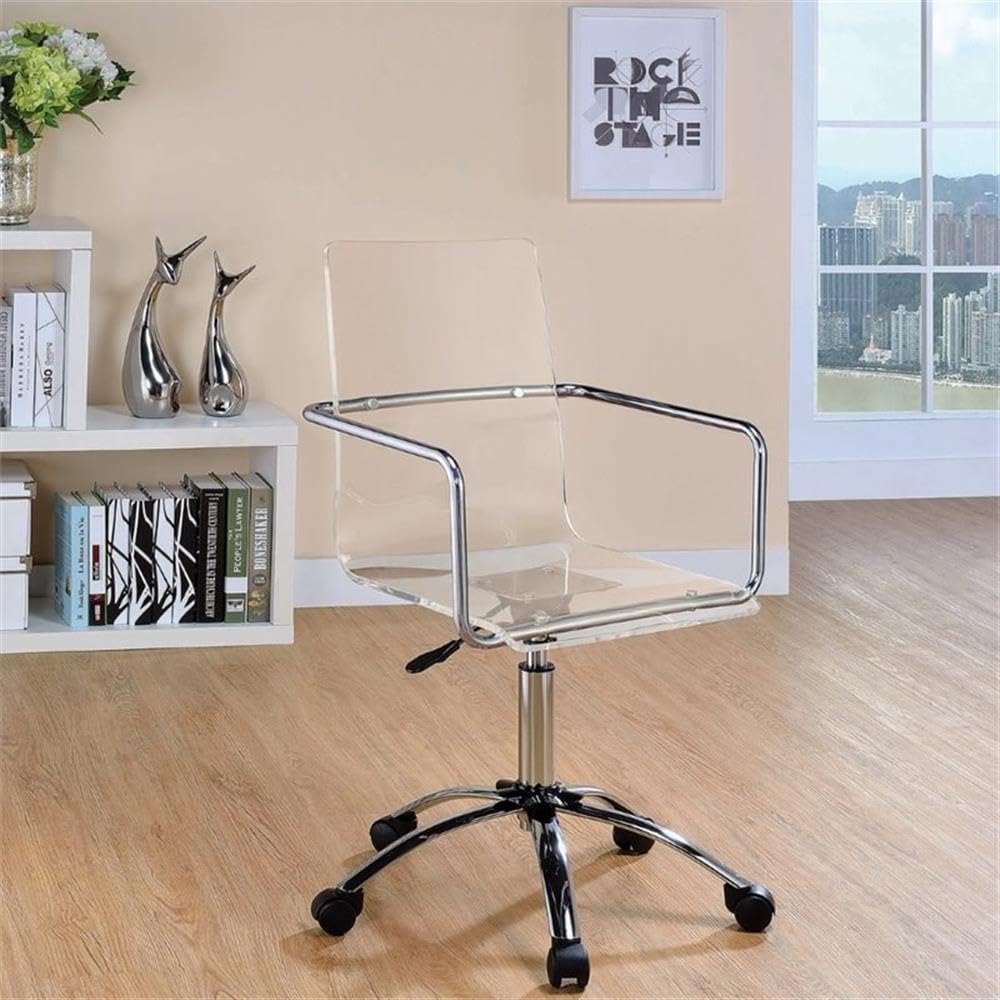 Coaster Home Furnishings Office Chair, clear acrylic (801436-CO)