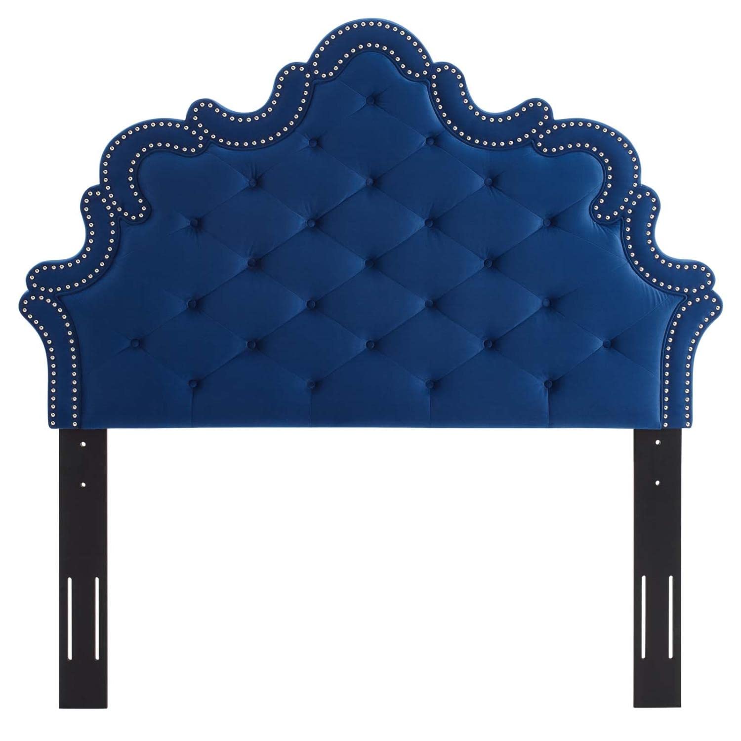 Modway Arabella Button-Tufted Performance Velvet Twin Headboard In Navy
