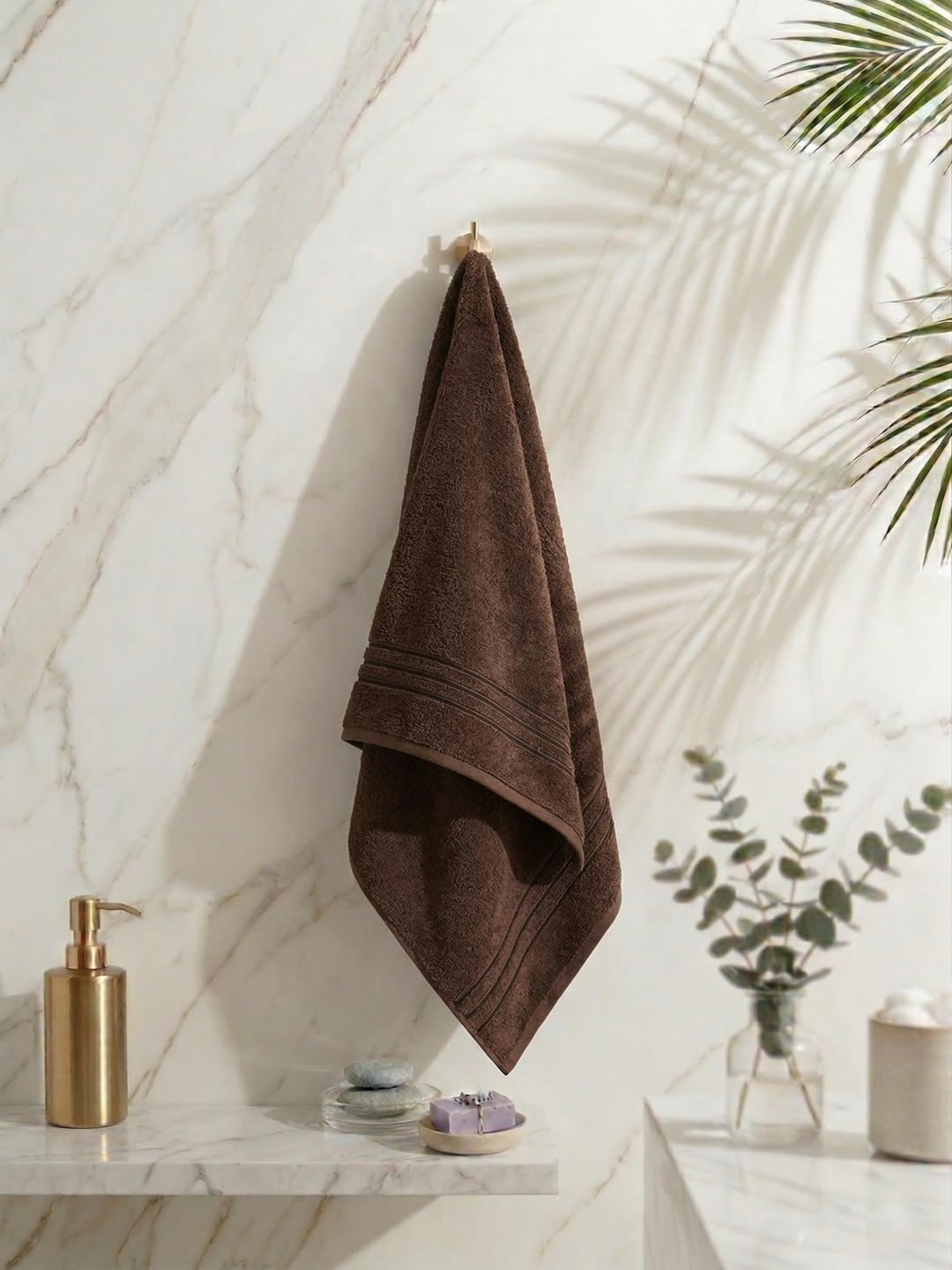 Monte Carlo Cotton Towel Set 3 Piece | (1 Bath Towel 70 X 140 cm, 2 Hand Towel 40 X 60 cm)| 380 GSM | Gift Box Bathroom Towel Co
