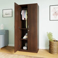 Nilkamal Willy Neo 2 Door Wooden Wardrobe Without Mirror For Bedroom | Almirah With 1 Hanging Rod, 3 Shelves | Clothes Cupboard 