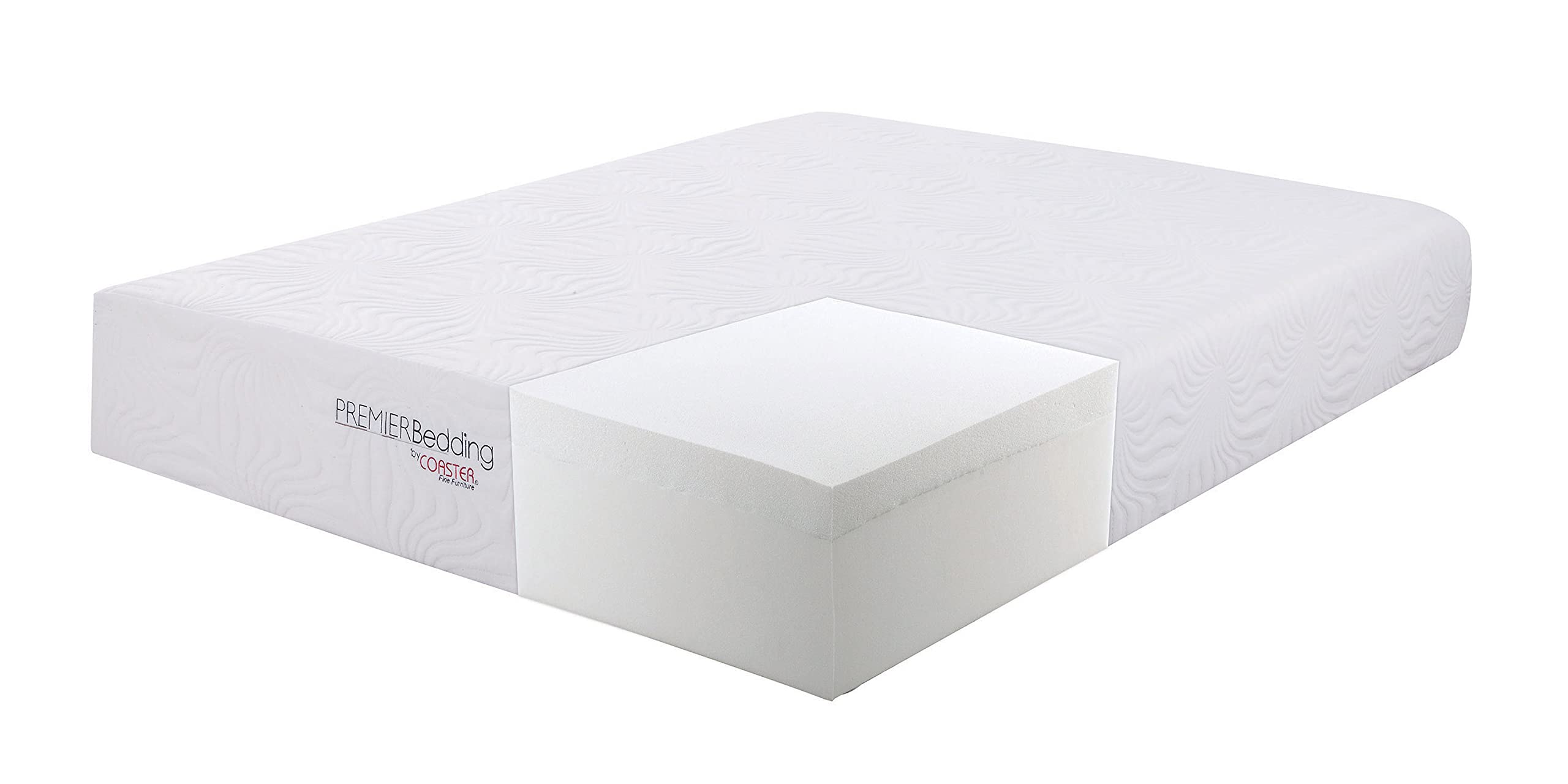 Coaster Home Furnishings Ian Memory Foam Mattress White, Queen