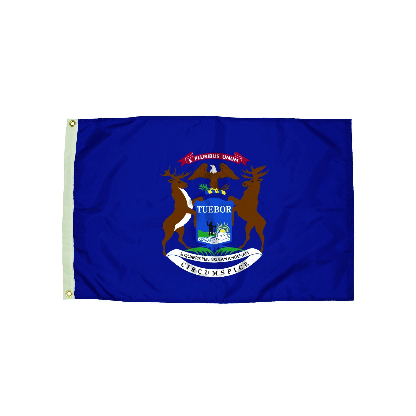 Independence Flag Nylon Michigan Flag, 3 X 5'