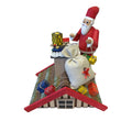 Alexander Taron Importer 2601 Richard Glaesser Incense Burner - Santa On Roof - Presents - 8" H X 7" W X 4.75" D, Gray