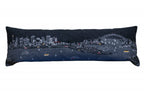 HomeRoots Grey 35' Black Sydney Nighttime Skyline Lumbar Decorative Pillow