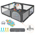 COMOMY Playpens for Babies and Toddlers, 79x79 Baby Playard Extra Large, Safe and Non-Slip Baby Fence, Full Mesh Design, Indoor 
