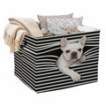 56L Funny French Bulldog Foldable Square Laundry Hamper with Handles  Large Clothes, Blanket & Toy Storage Basket for Home Orga