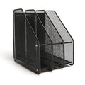 Wagmine Metal Material 3 Tier Magazine Frame Organizer Holder for Office Desk and Home Storage Basket