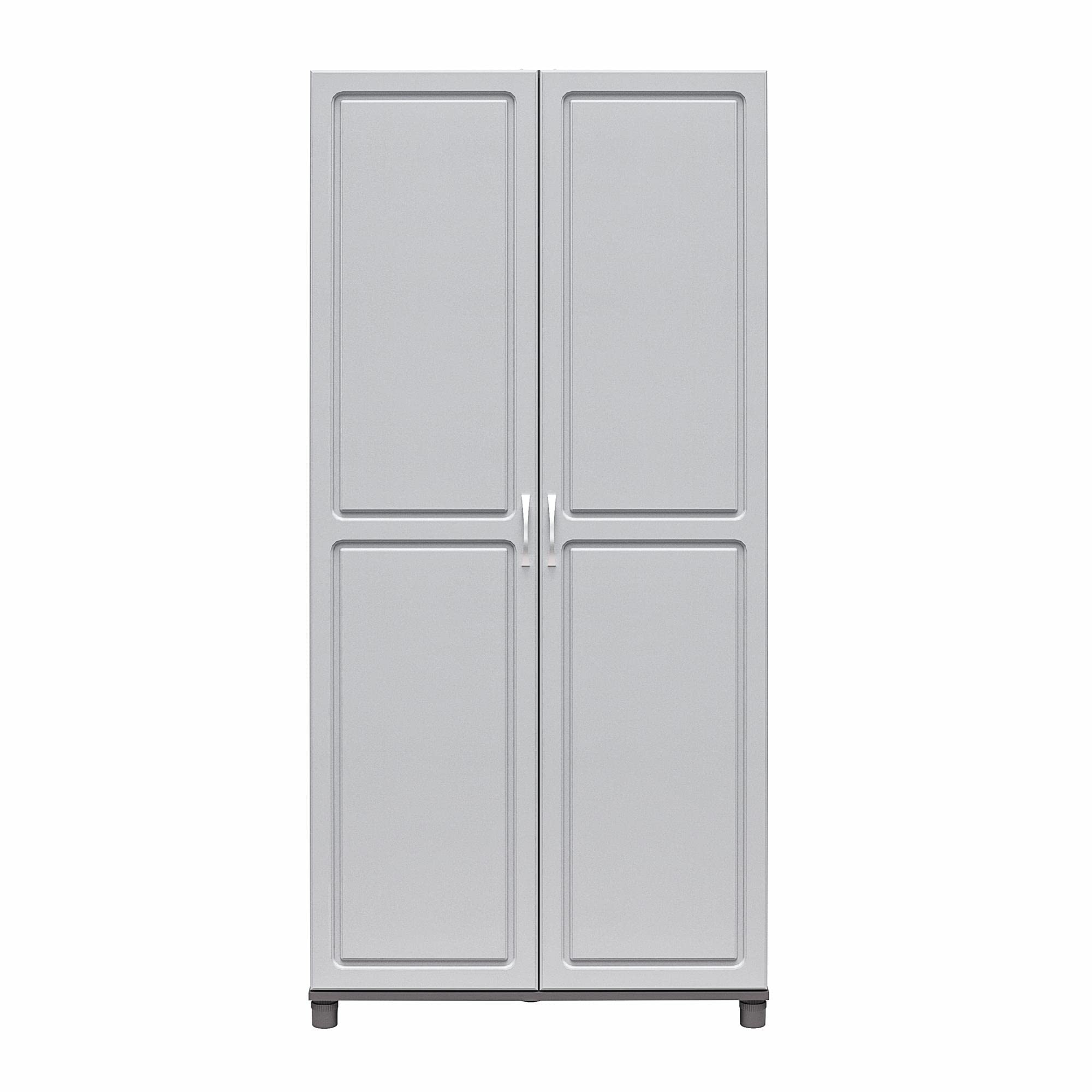 Systembuild Evolution Kendall 36' Utility Storage Cabinet, Graphite Gray/Light Gray