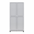 Systembuild Evolution Kendall 36' Utility Storage Cabinet, Graphite Gray/Light Gray