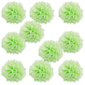 WYZworks Set of 10 - Light Apple Green 12 - (10 Pack) Tissue Pom Poms Flower Party Decorations for Weddings, Birthday, Halloween