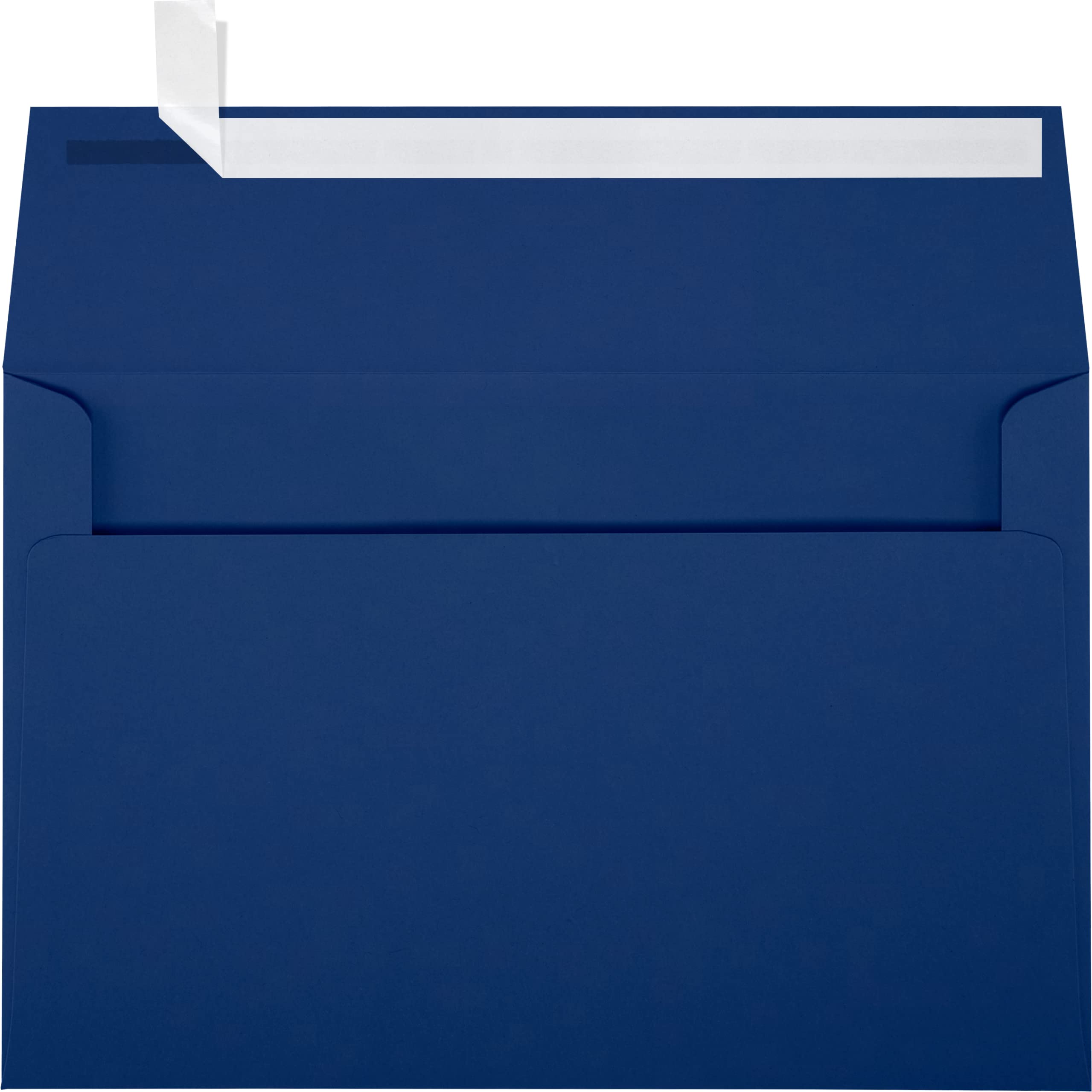 Luxpaper A9 Invitation Envelopes | Peel & Press | 5 3/4' X 8 3/4' | Navy Blue | 80Lb. Text | 50 Qty