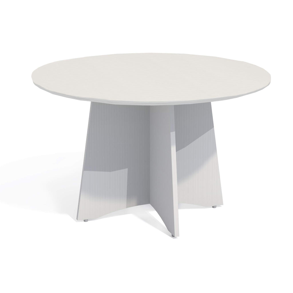 Mayline Medina 48"Dia. Round Conference Table, Textured Sea Salt Laminate