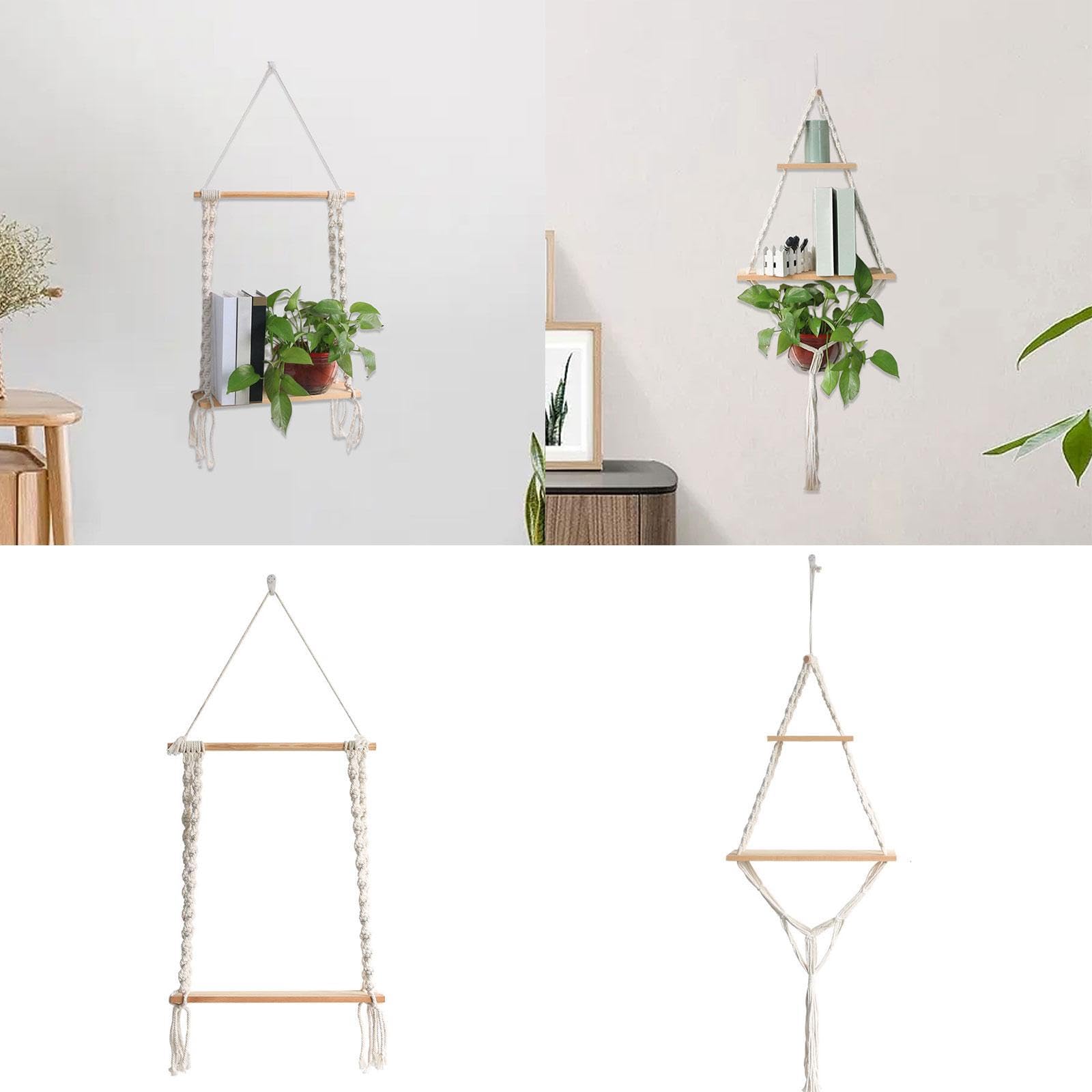 Enakshi Wall Mounted Storage Rack Wall Hanging Shelf For Planter Bedroom Living Room Style A|Home & Garden | Furniture | Bookcas