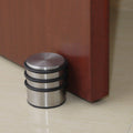 Kinjoek Door Stopper, Heavy Duty Stainless Steel Door Stop No Need To Drill, Surrounded With Protective Rubber Bands Anti-Slip D