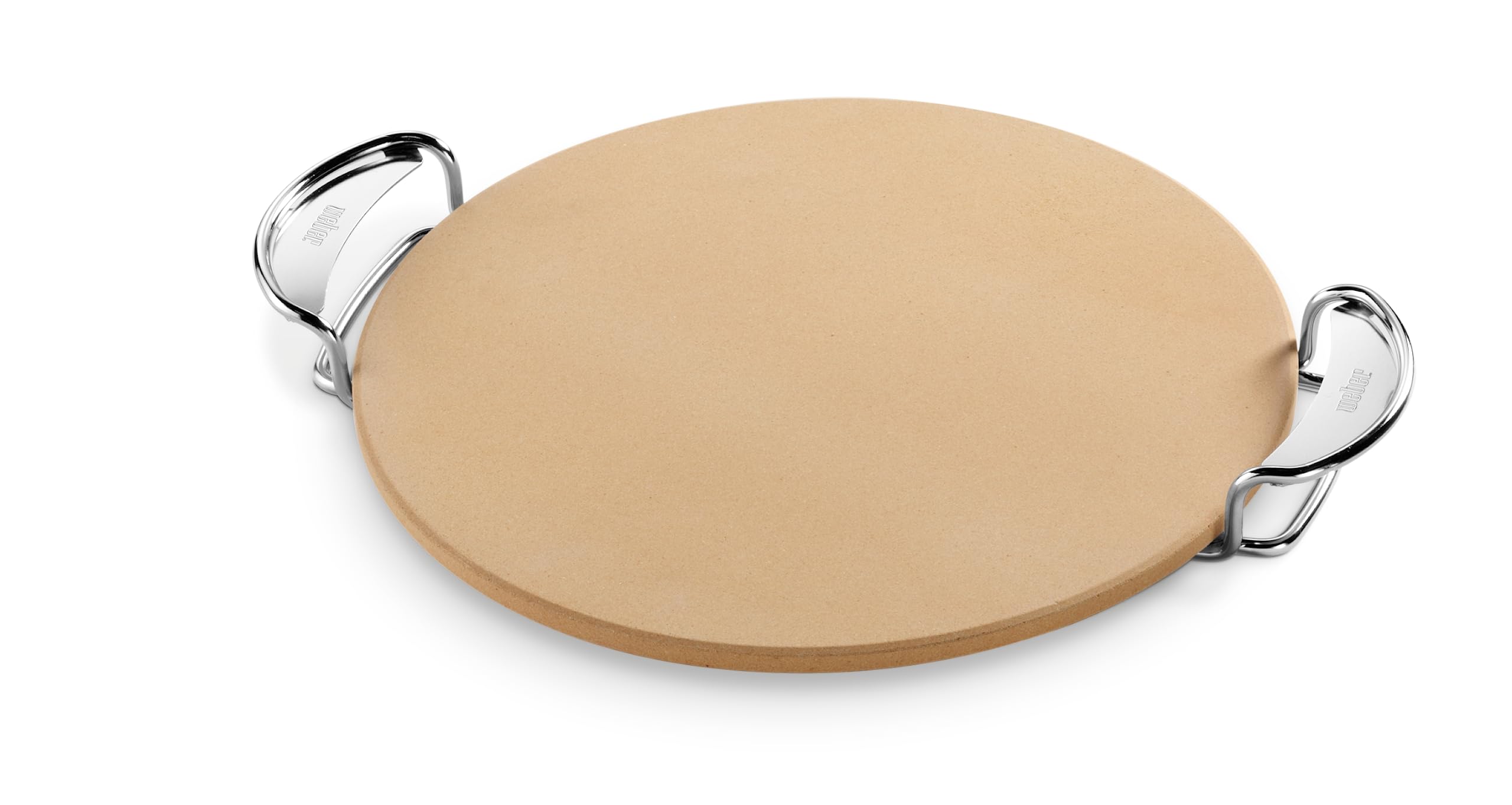 Weber Gourmet Bbq System Pizza Stone With Carry Rack,16.7' Long,Beige