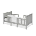Dream On Me Hudson 3 In 1 Convertible Toddler Bed In Cool Grey, Greenguard Gold Certified, JPMA Certified, Non Toxic Finishes, M