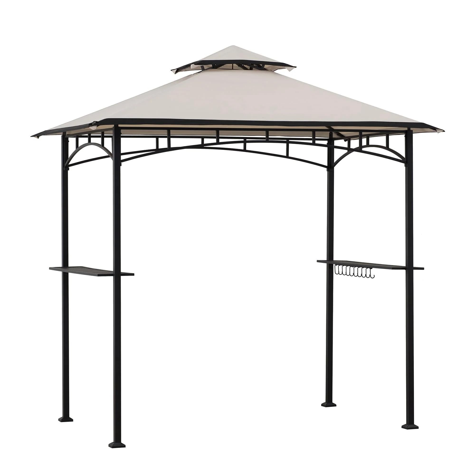 Sunjoy Mynah 5 x 8 ft Steel 2-Tier Grill Gazebo