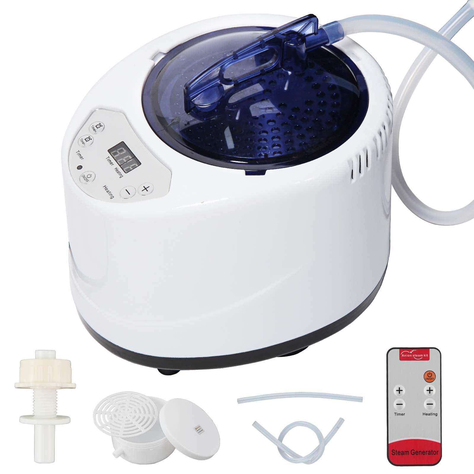 Simivol Sauna Steamer Machine, Portable Sauna Steamer, Steam Generator For Sauna, 2.5 Liter Home Sauna Steamer Pot With Remote C