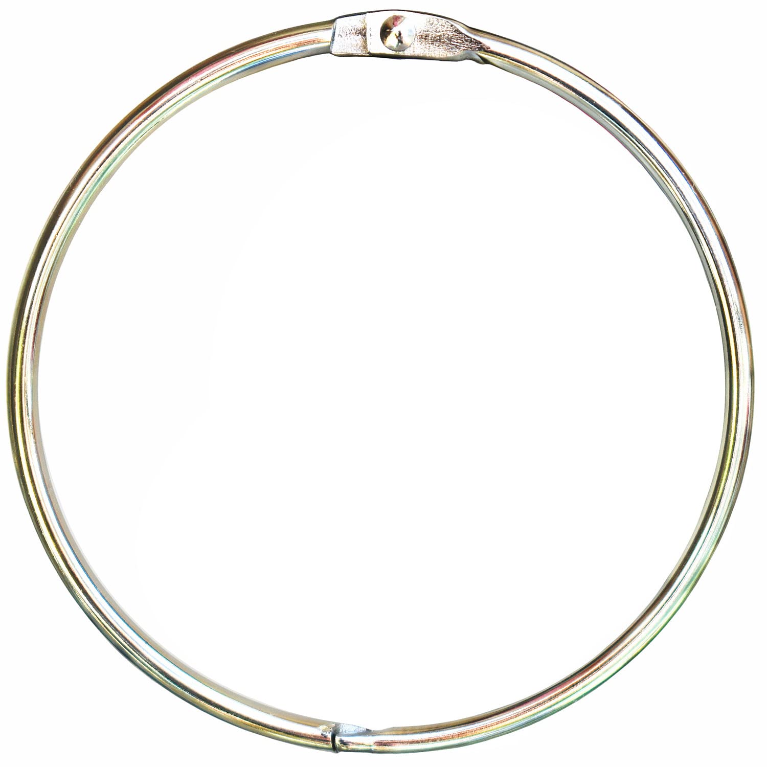 Binder Rings Loose Leaf Book Key Ring Clips (8 Pack) Large 2.75 Inch Diameter Nickel Plated (Silver )