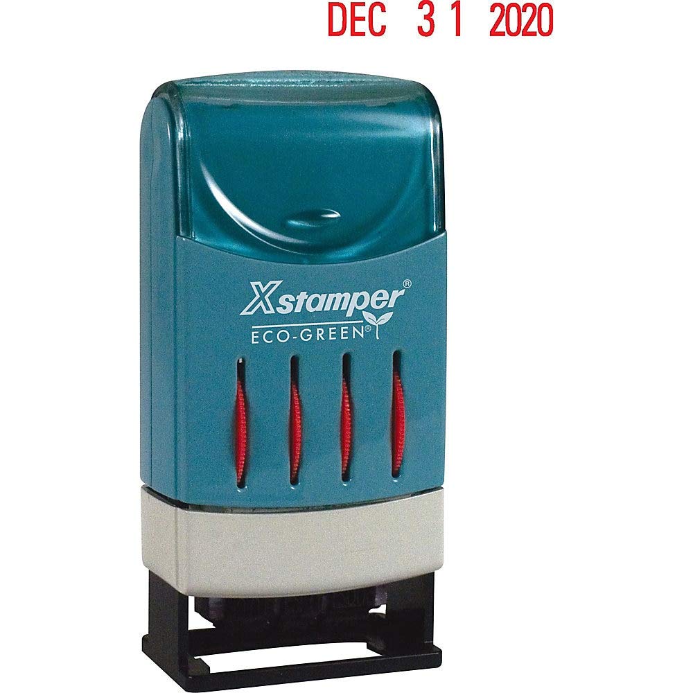 Xstamper 52111 Versadater Line Dater, Message Dater, 1 X 5/32, Pre-Inked, Red