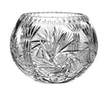 Barski European Hand Cut - Crystal Rose Bowl - Pinwheel Design 5 D
