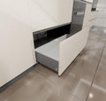 Lapo Alloy Steel Tandem Box Drawer, Soft Close Drawer System, 20 Inch (500Mm) & 8 Inch Height, 45 Kg Load Capacity, Modular Kitc